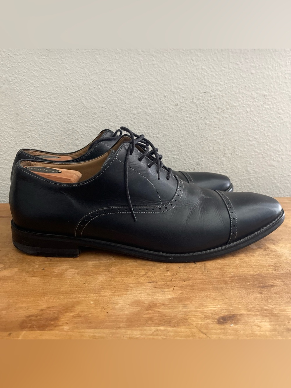 Cole Haan C12913 Cambridge Cap Toe Oxford Shoes Men's Size 13 M Grand OS Black